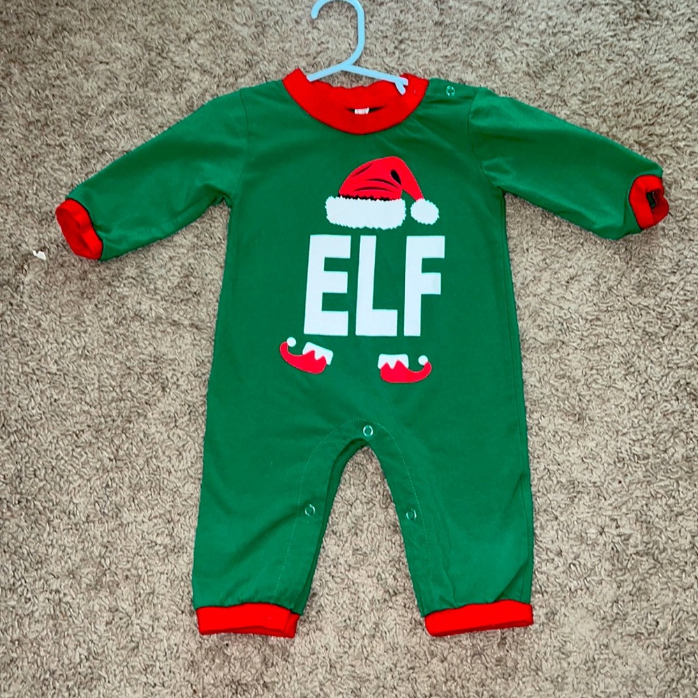 Toddler Christmas onesie. Worn one time for Christmas pictures